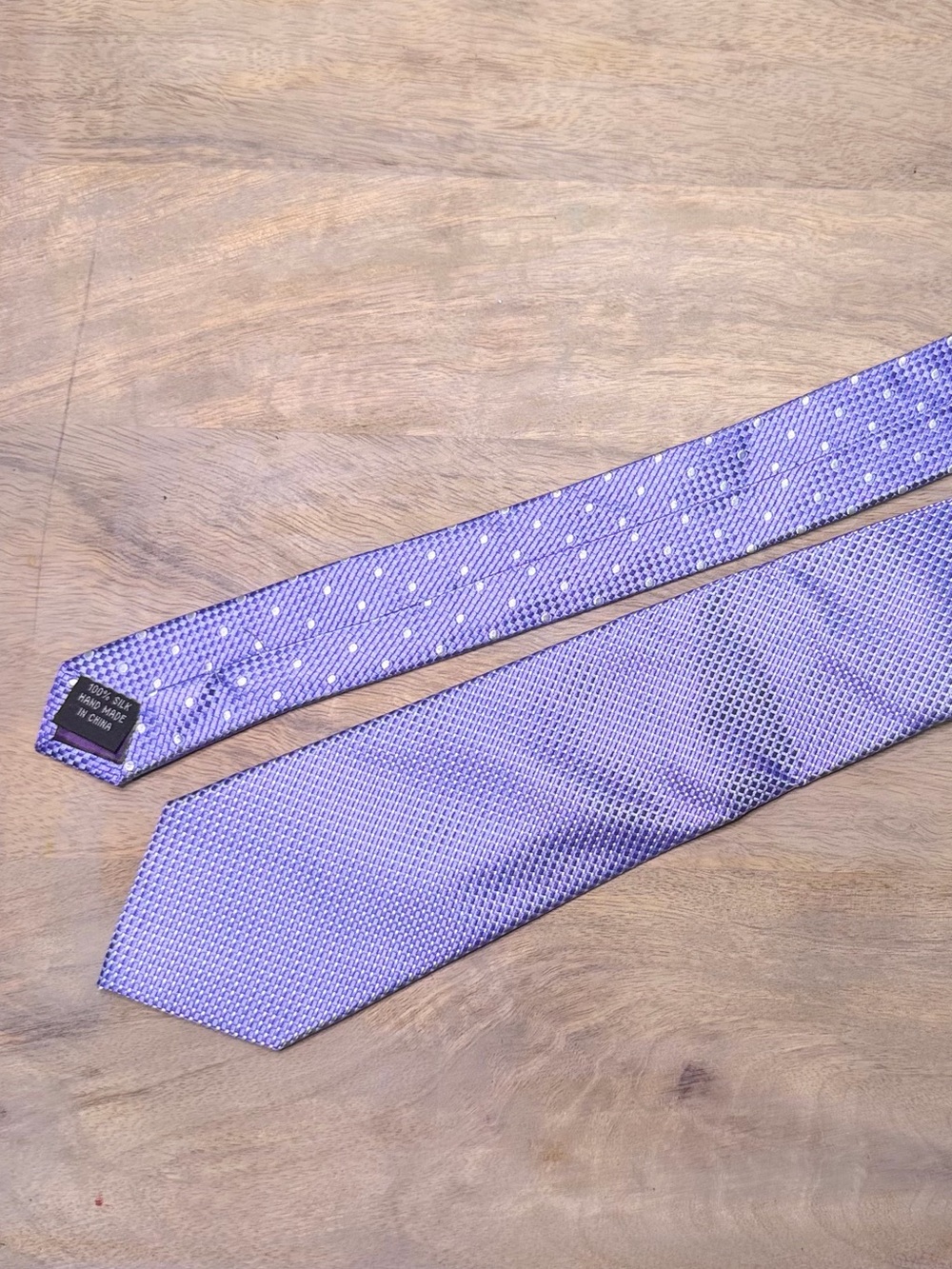 NEW Men's Wearhouse Blue/Lavender Textured Silk Tie